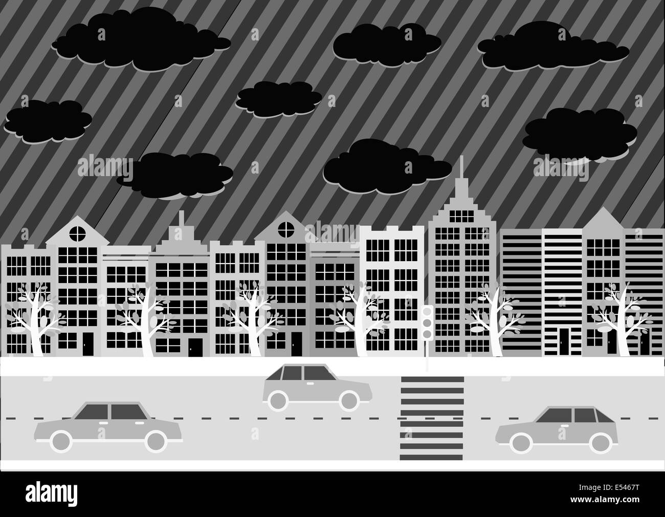 Colorful Cityscape Town city building design Stock Photo Alamy