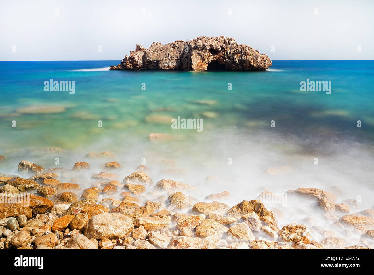 Sea Scapes Rocks Rocks and beach seascape Stock Photo - Alamy