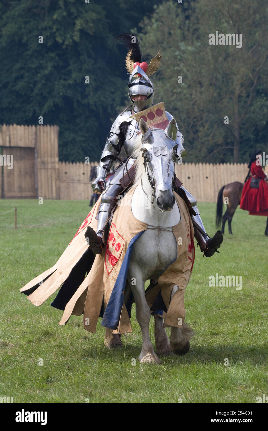 Knight role play male man costume uk england britain hi-res stock ...