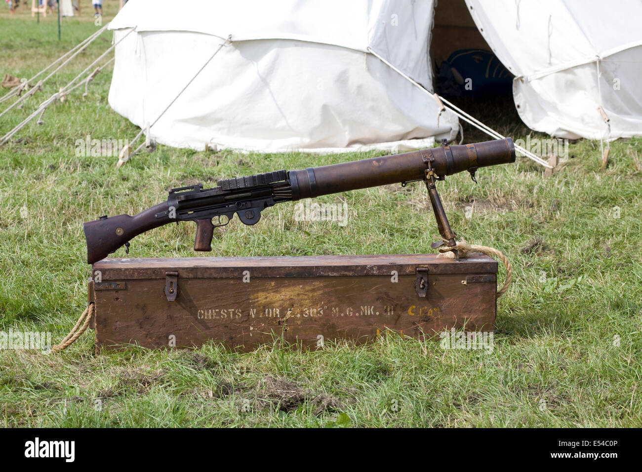 Machine Gun and 1344 Cartridge Balls Stock Photo Alamy