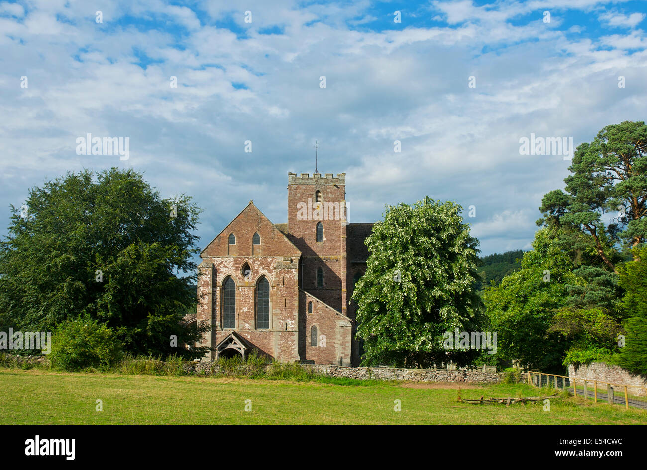 Dore Abbey, in the village of Abbey Dore, Herefordshire, England UK Stock Photo