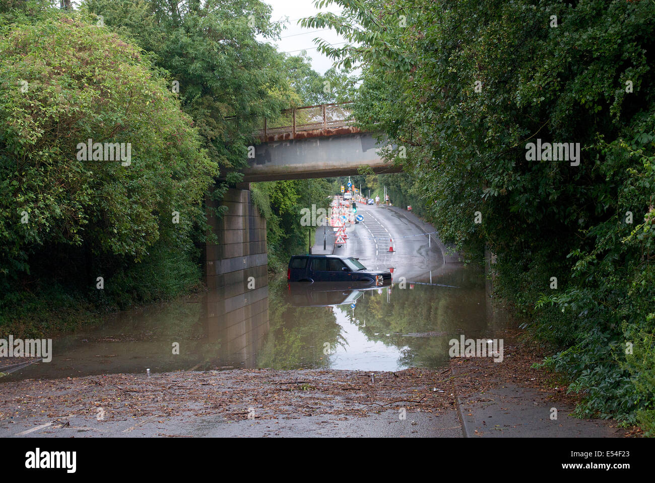 Shotgate, Wickford, Essex, UK. 20th July 2014. Weather After Severe