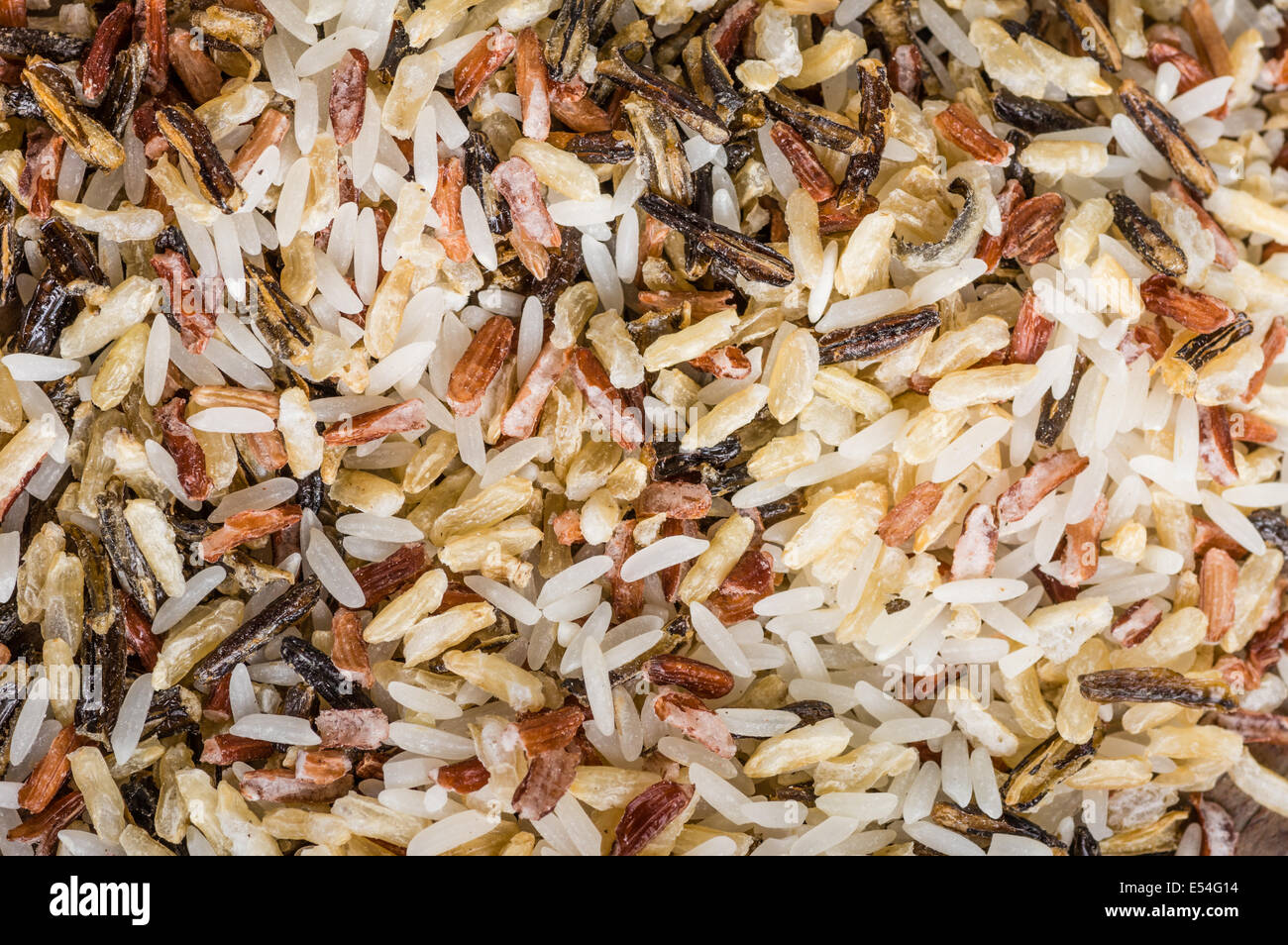 Closeup of wild rice grains for use as background Stock Photo - Alamy