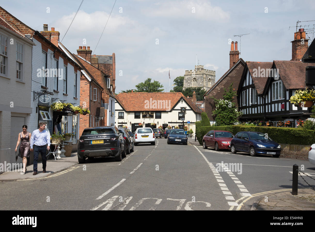 Bray on Thames village centre in Berkshire England UK Famous villages Stock Photo