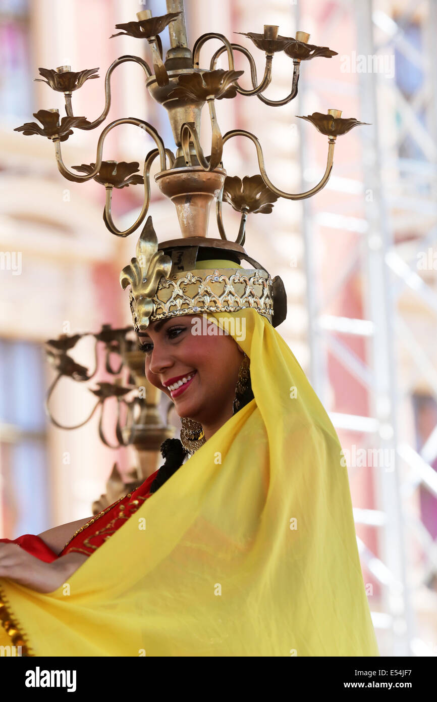 Members of folk groups Egyptian National Folklore Troupe from Egypt