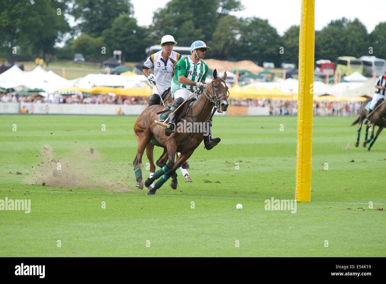 Polo match action Stock Photo Alamy