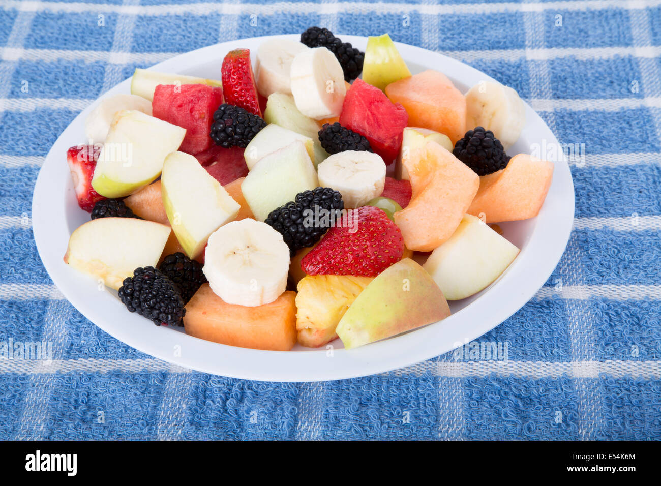 A bowl of fresh cut fruit Stock Photo Alamy