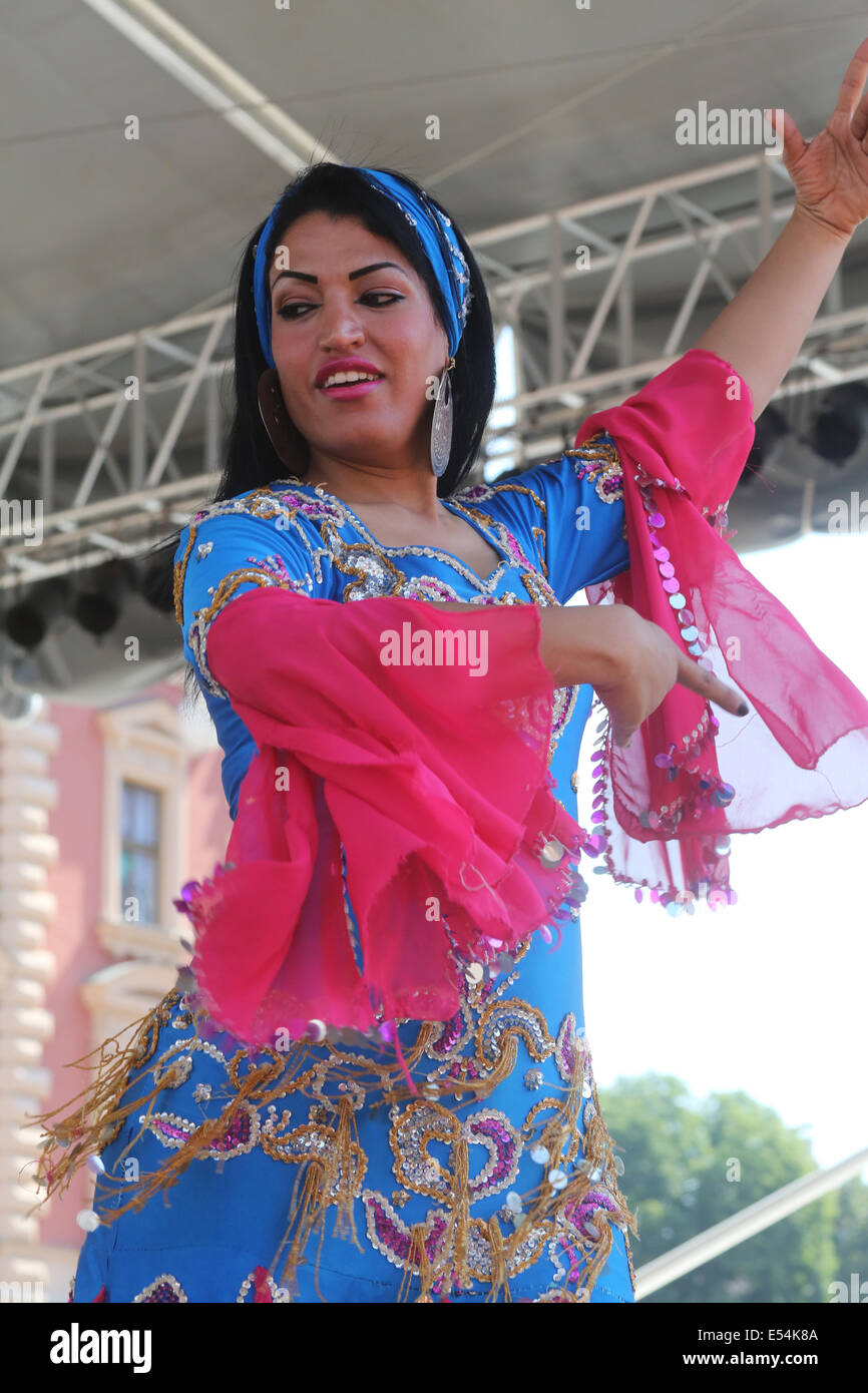 Members of folk groups Egyptian National Folklore Troupe from Egypt