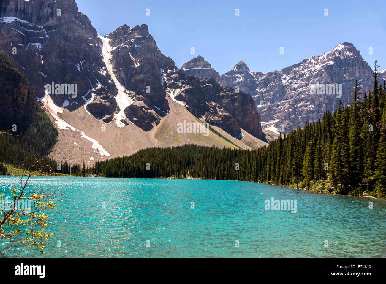 Moraine Lake in Alberta, Canada Stock Photo - Alamy