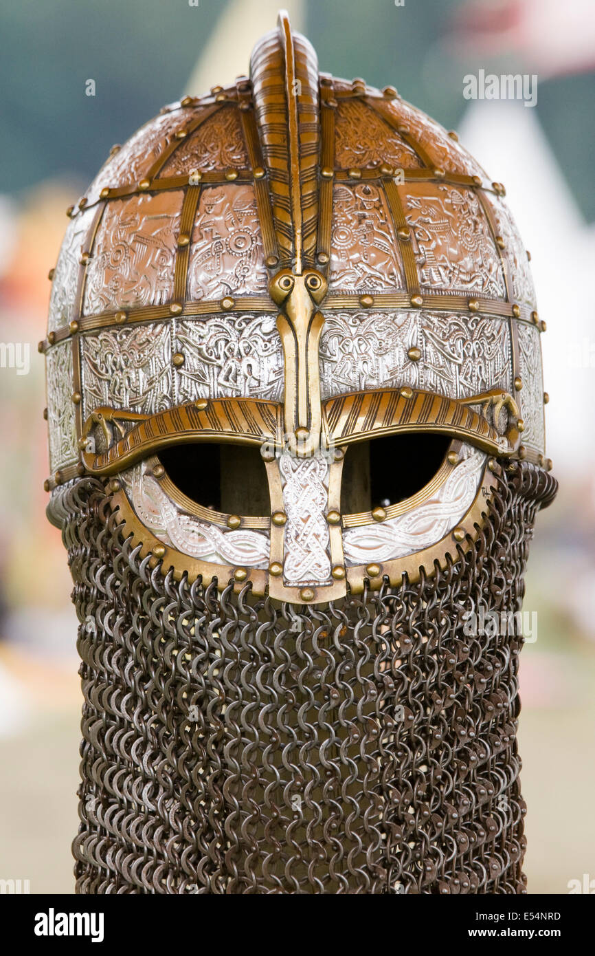 Anglo saxon replica helmet hi-res stock photography and images - Alamy
