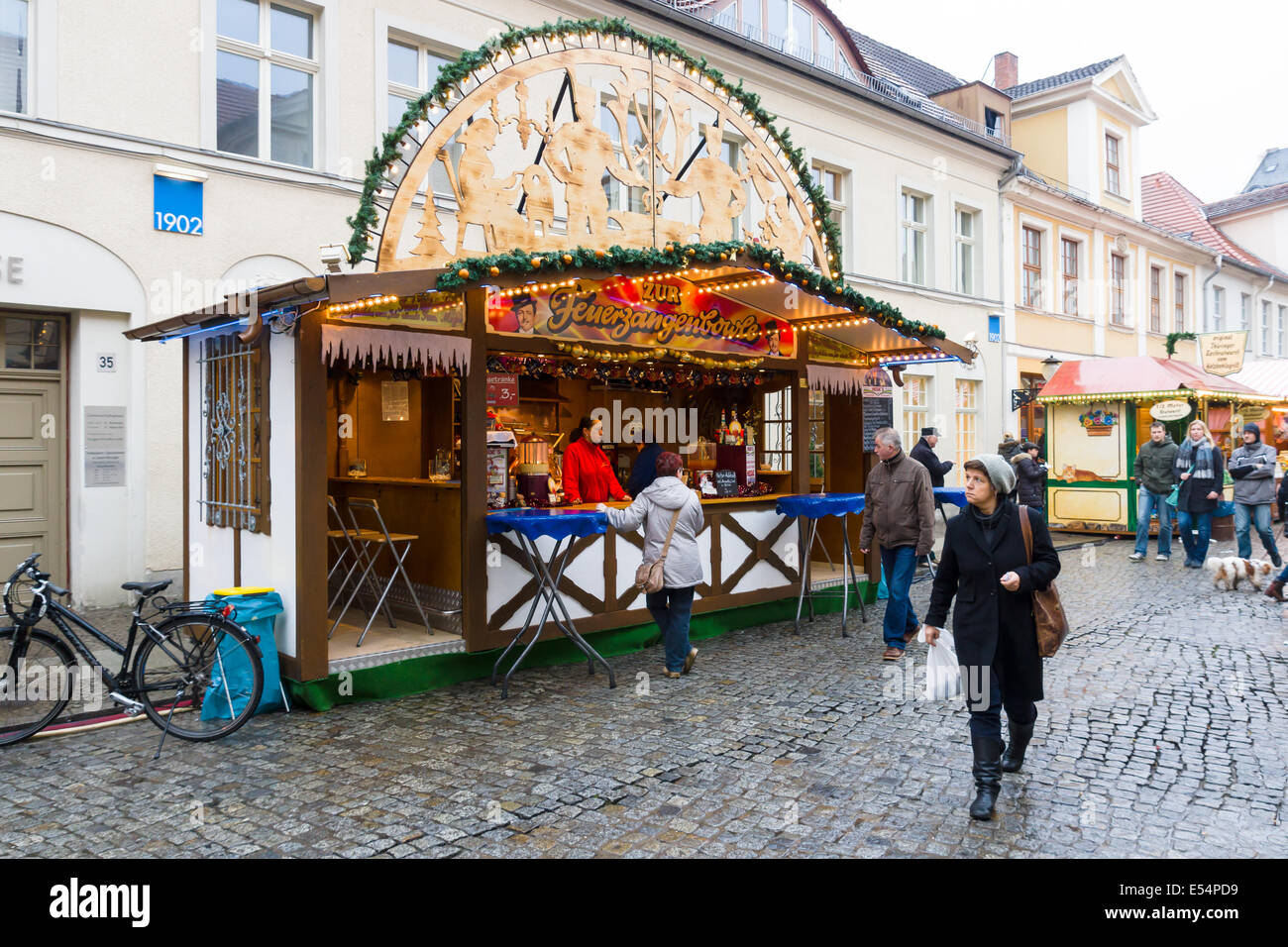 POTSDAM, GERMANY DECEMBER 10, 2013 Traditional Christmas market in