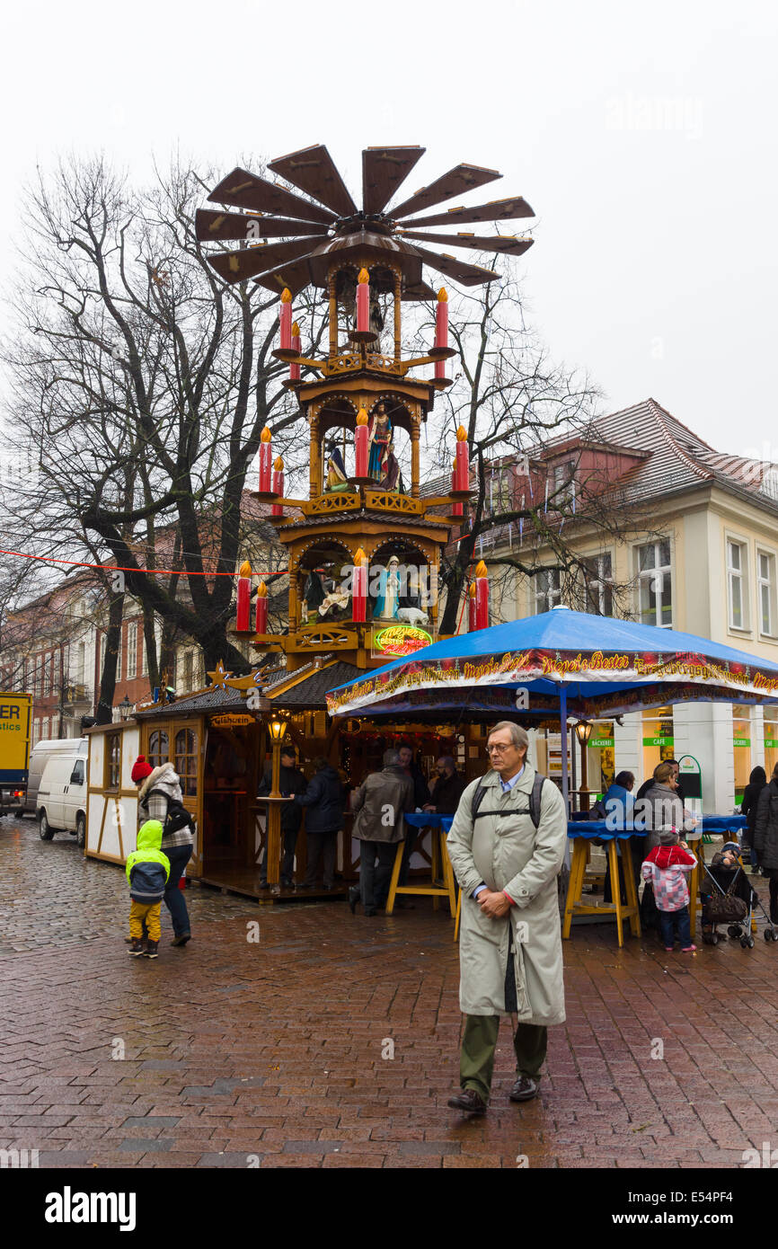 POTSDAM, GERMANY DECEMBER 10, 2013 Traditional Christmas market in