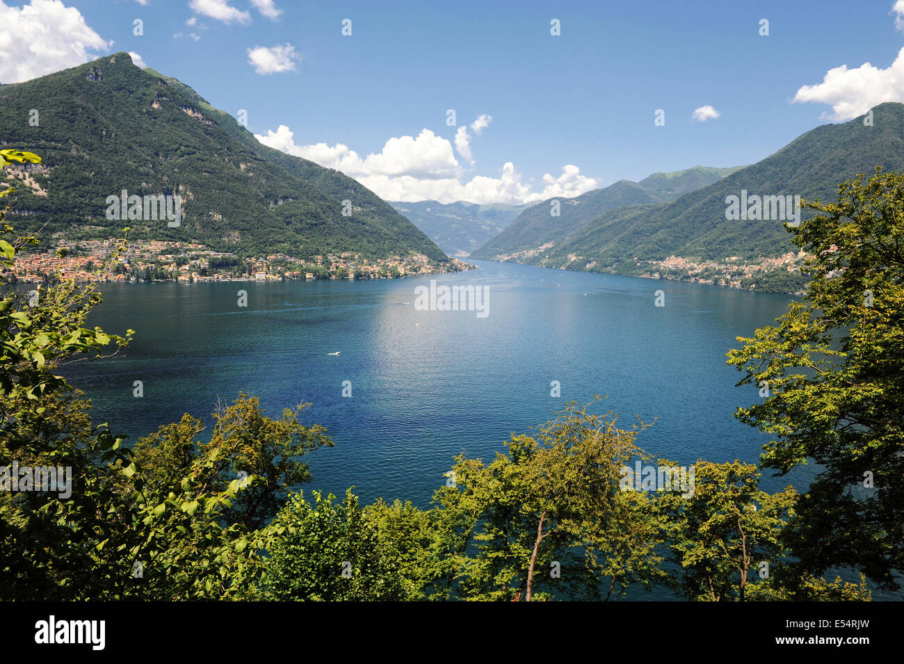 Scenic view of Como lake, Italy Stock Photo