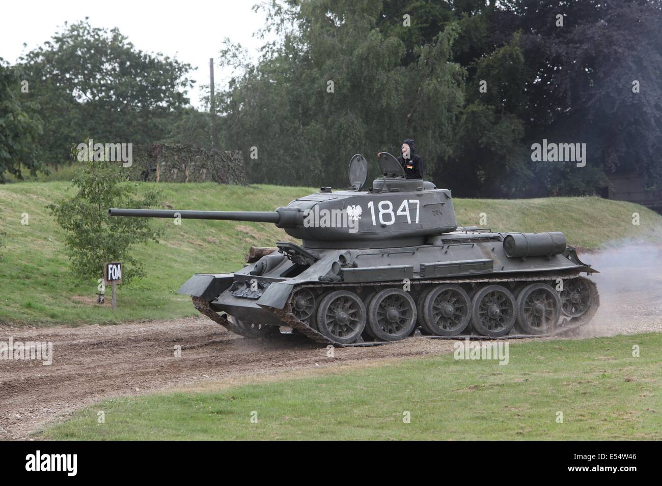 Tank Medium T34/85 Bovington Tankfest Stock Photo
