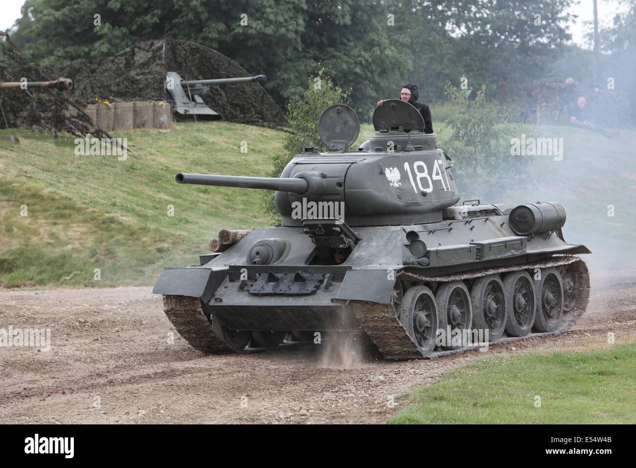 Tank Medium T34/85 Bovington Tankfest Stock Photo