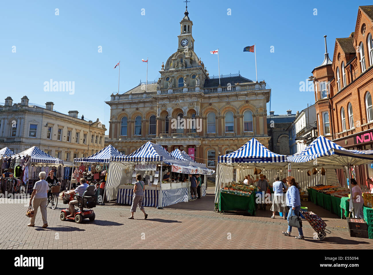 Ipswich market Suffolk UK Stock Photo Alamy