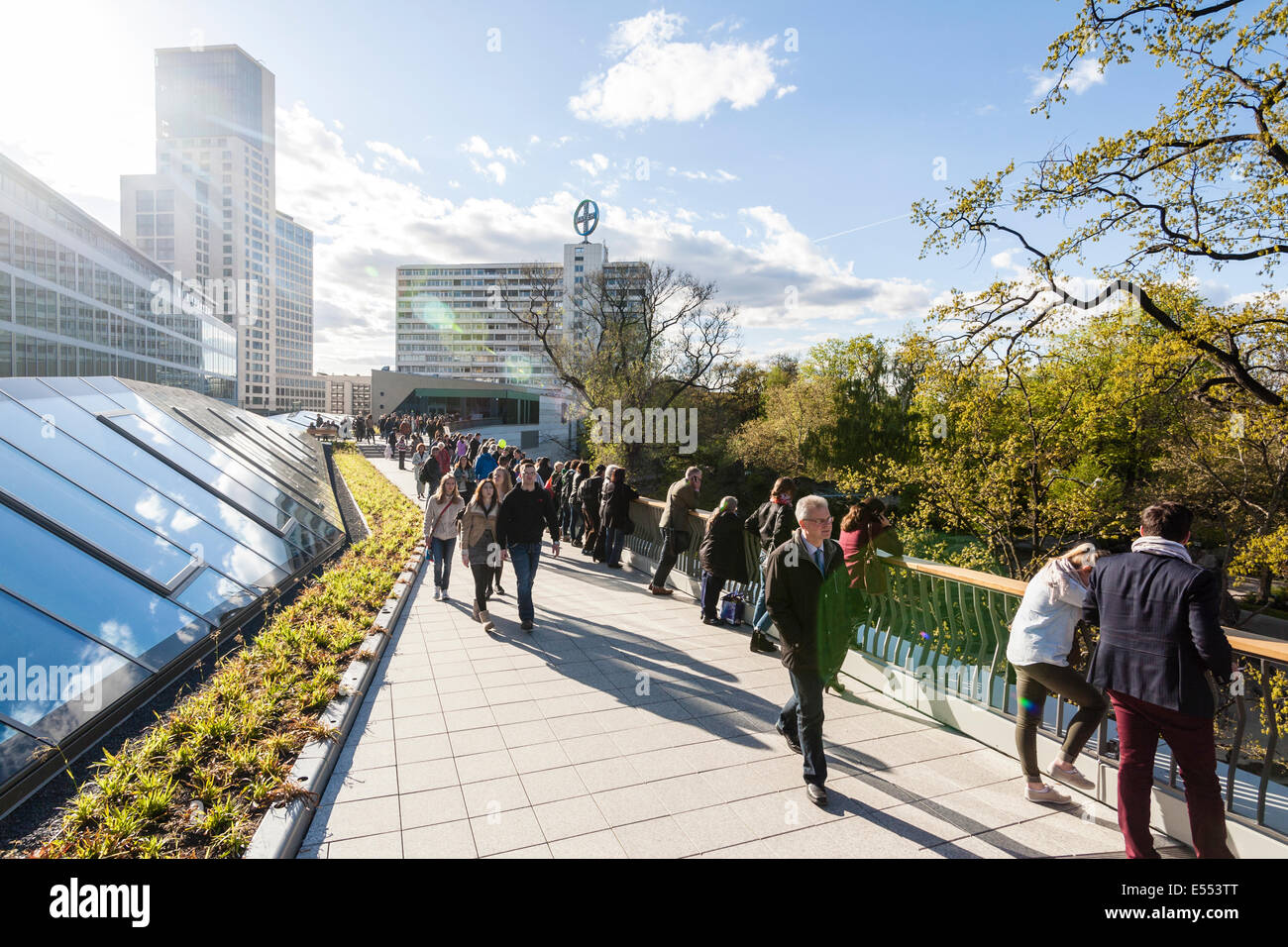 Observation deck of the Bikini Berlin, Germany Stock Photo Alamy