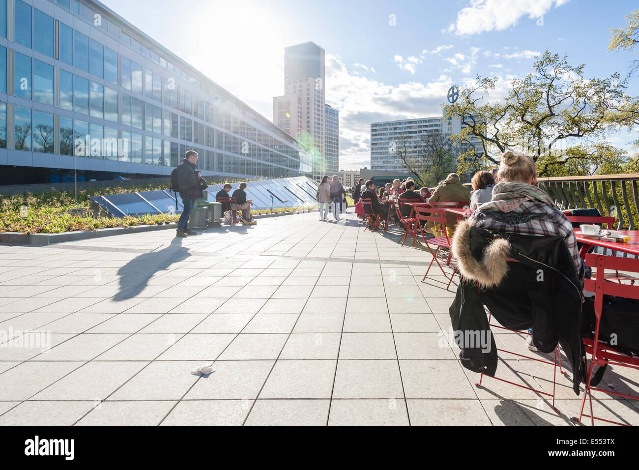 Observation deck of the Bikini Berlin, Germany Stock Photo Alamy
