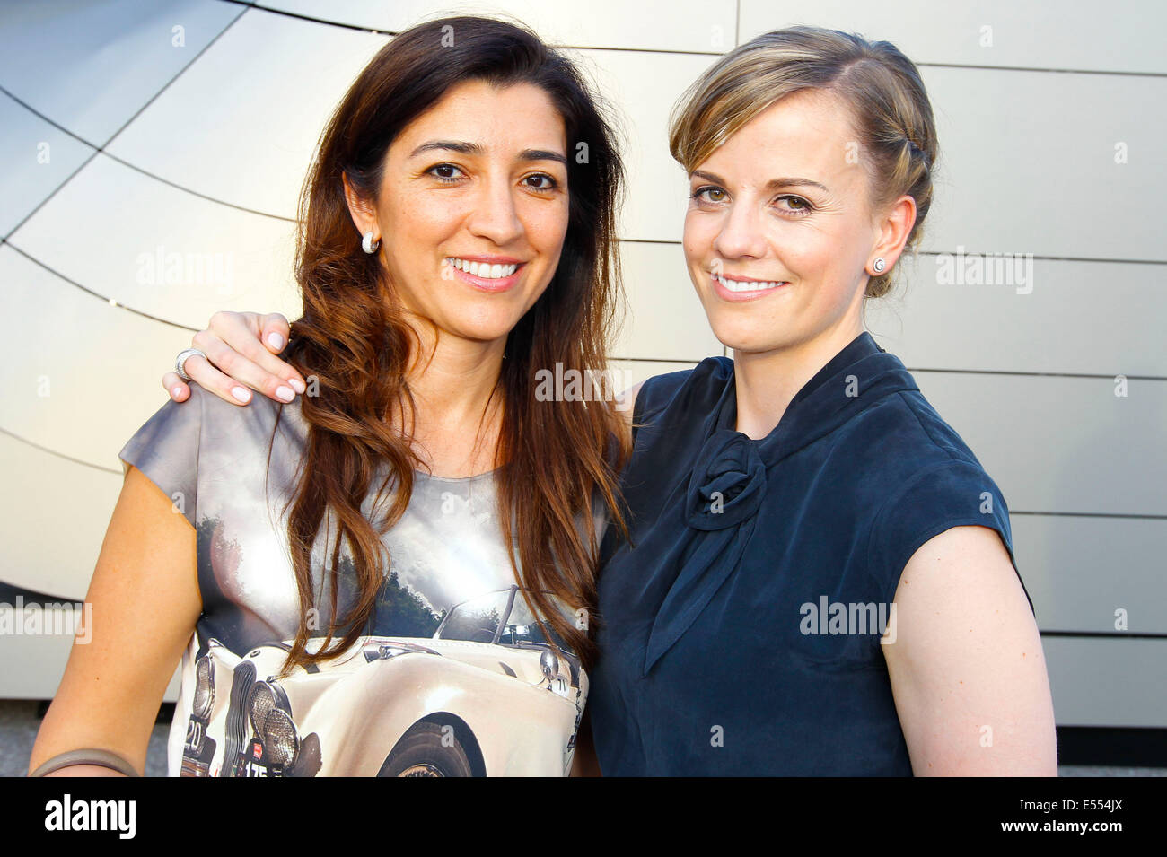 Hockenheim, Germany - July 19, 2014: Formula 1 Grand Prix of Germany with Fabiana Flosi, wife of Bernie Ecclestone, and Race Driver Susie Wolff/picture alliance Stock Photo