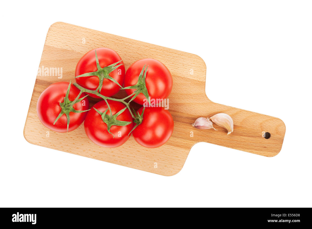 Ripe tomatoes. Isolated on white background Stock Photo - Alamy