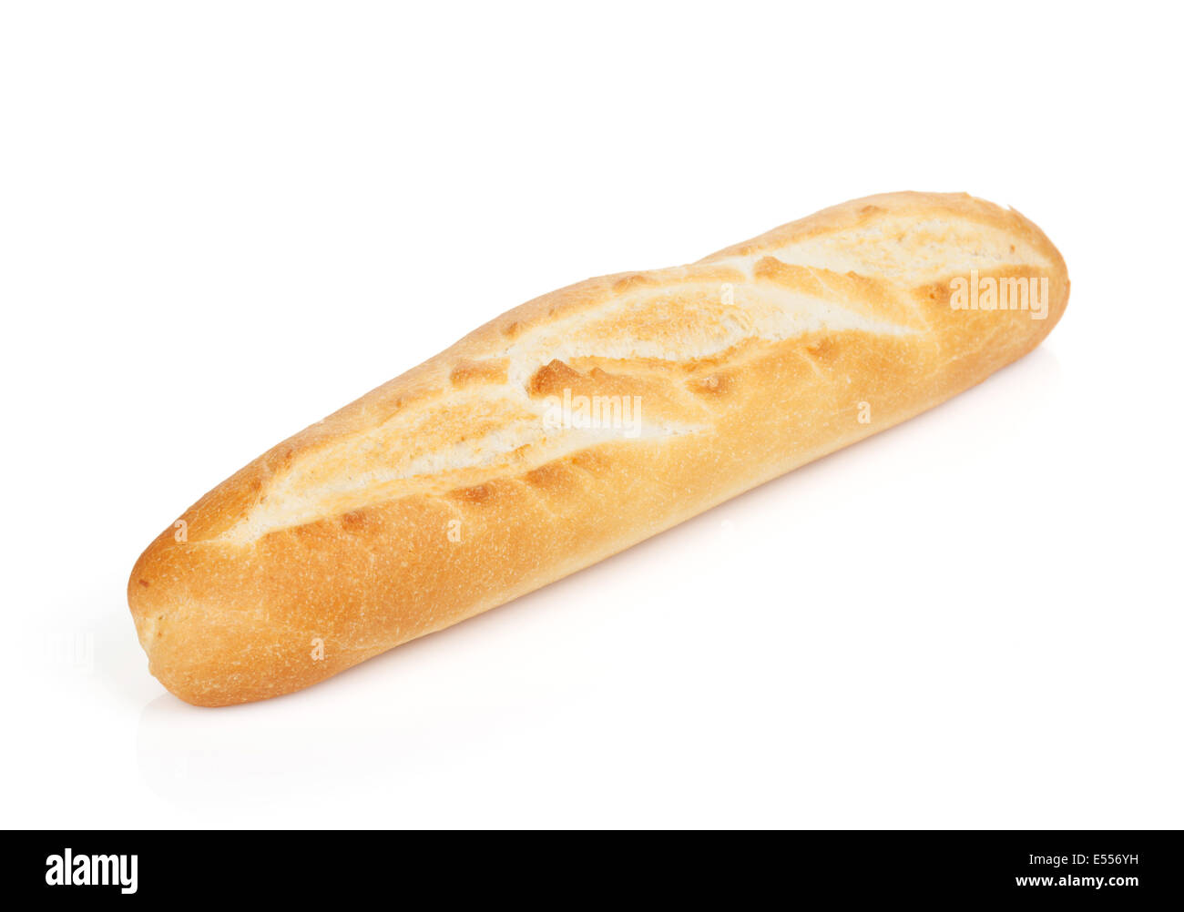 French baguette. Isolated on white background Stock Photo - Alamy