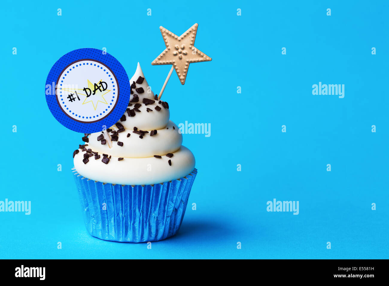 Cupcake for Father's day Stock Photo
