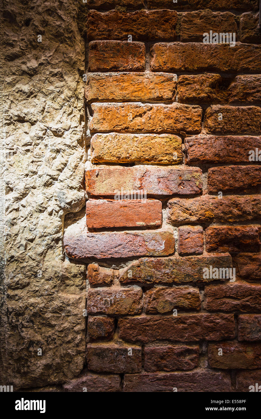Background of the old brick wall texture Stock Photo - Alamy