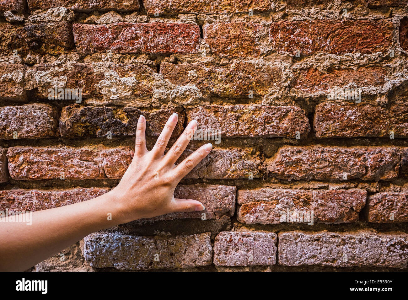 Background of the old brick wall texture Stock Photo - Alamy