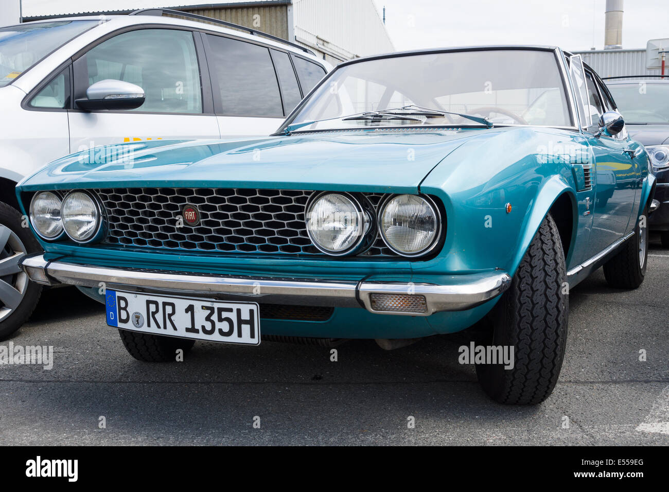 BERLIN, GERMANY - MAY 17, 2014: Sports coupe Fiat Dino 2000 (Type 135), 1968. 27th Oldtimer Day Berlin - Brandenburg Stock Photo