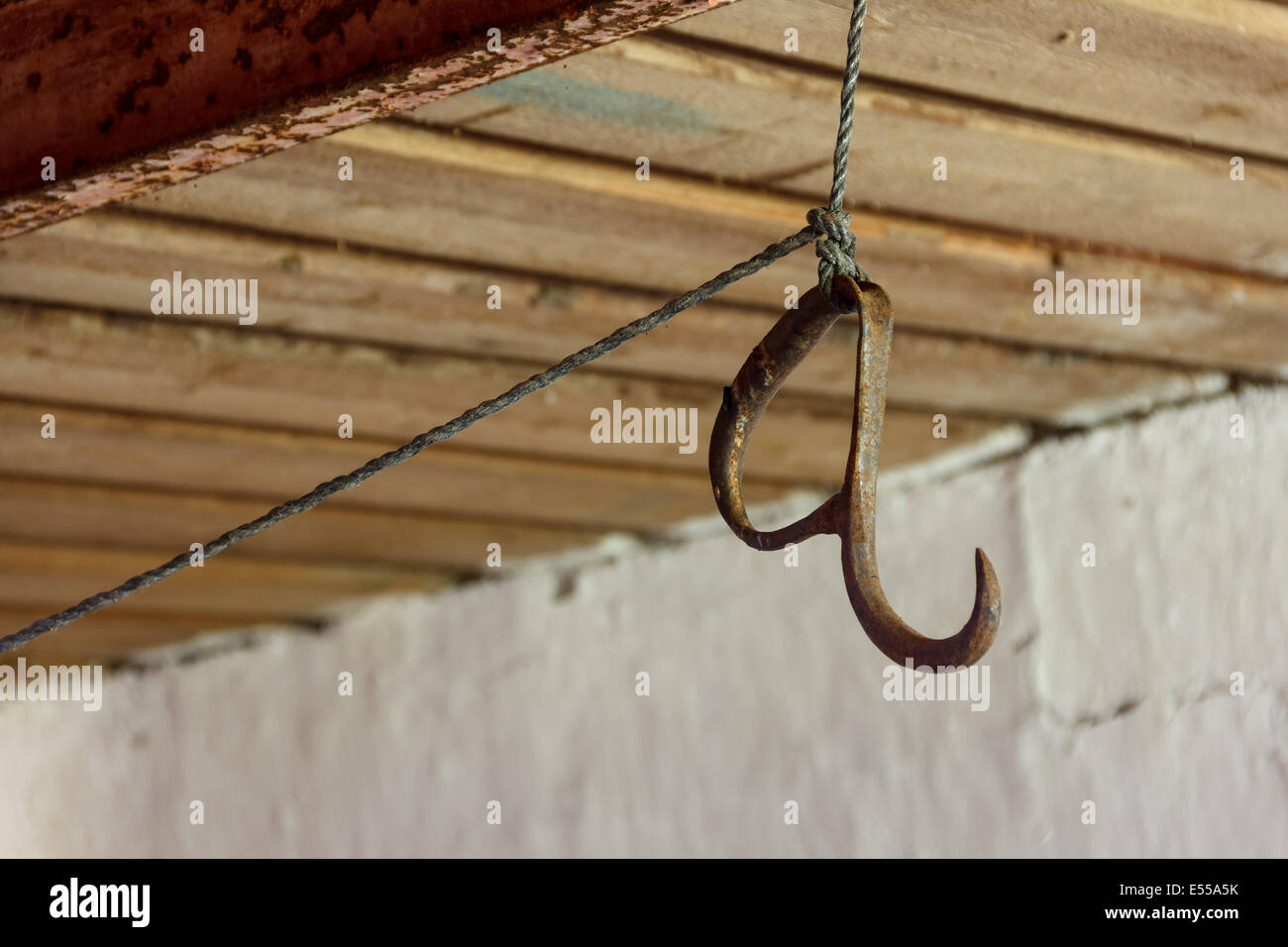 Old meat hook hi-res stock photography and images - Alamy