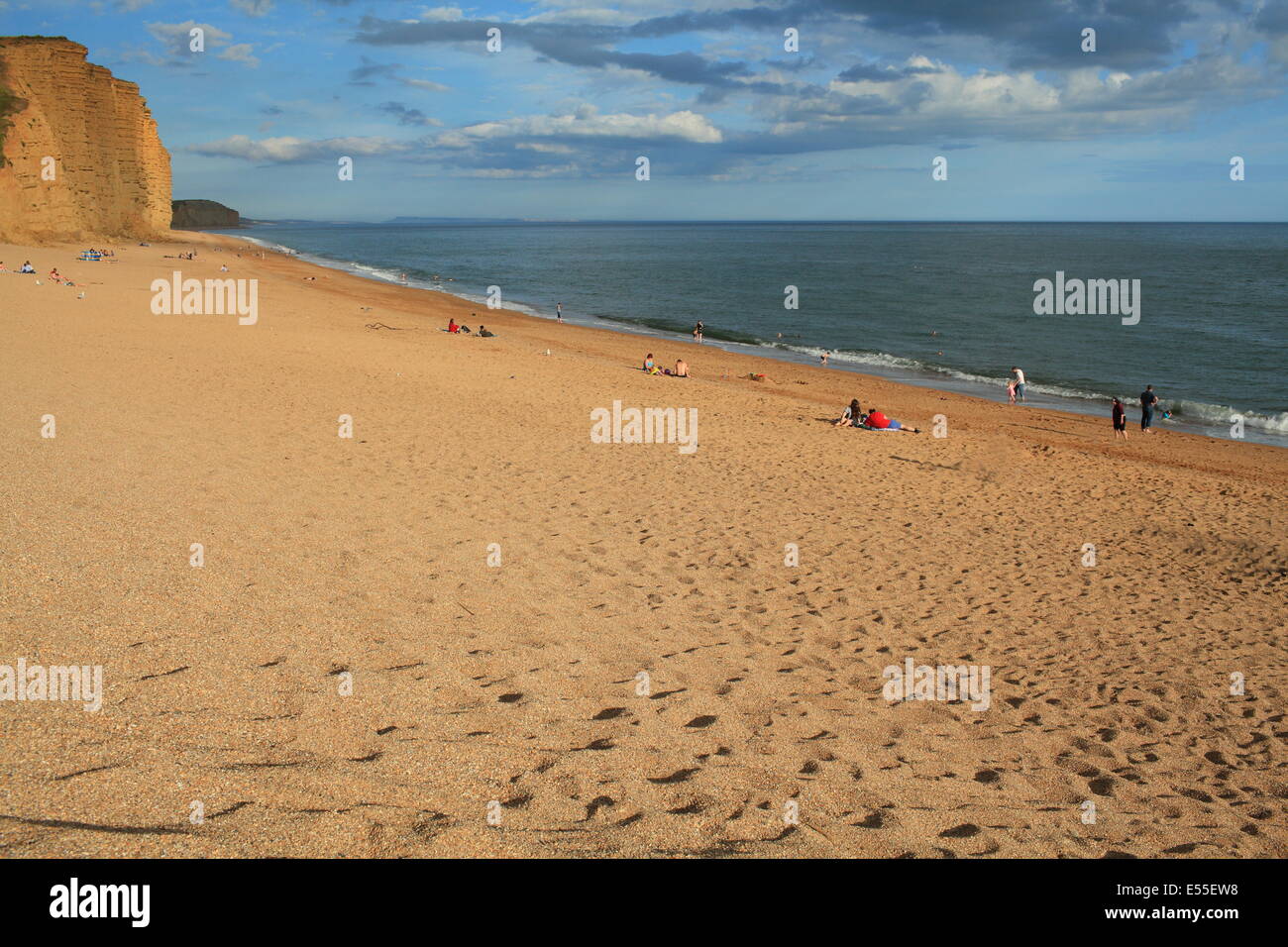 East Cliff beach, West Bay, Dorset, England, UK Stock Photo