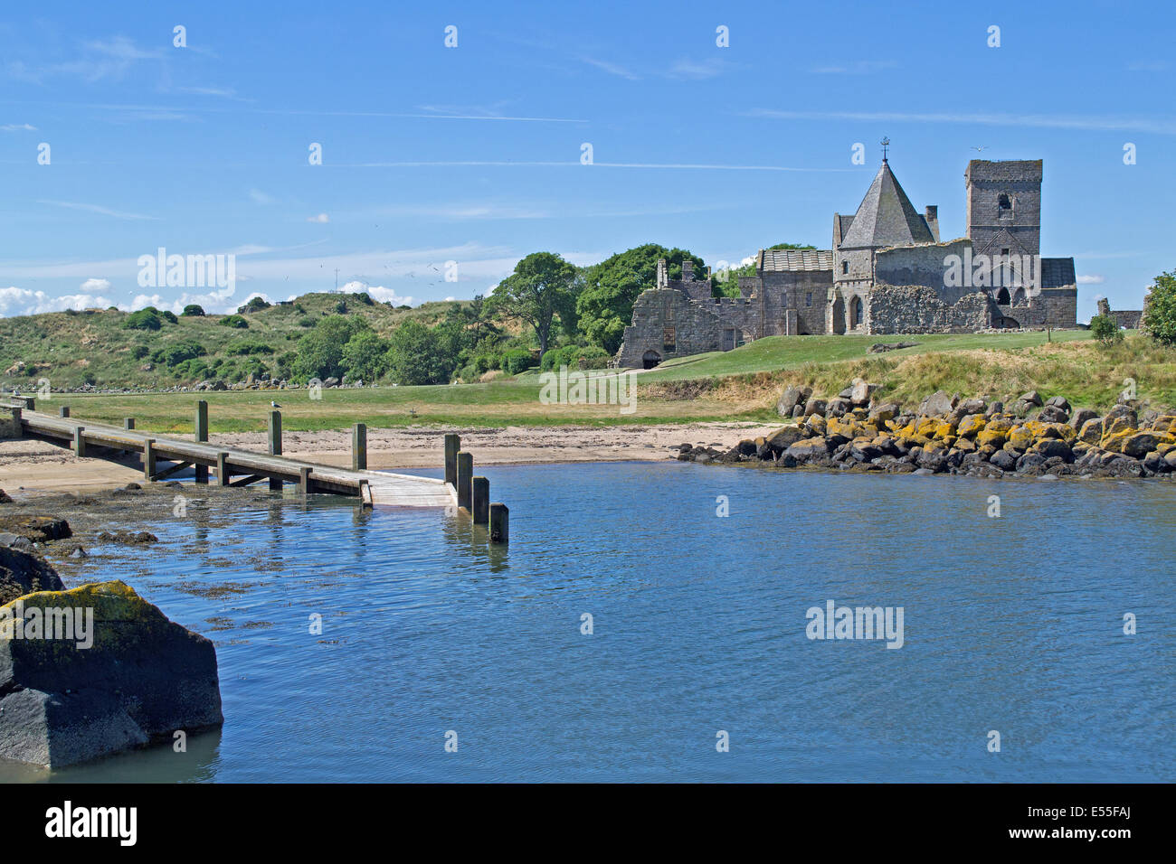 Inchcolm Island in the Firth of Forth, Scotland Stock Photo