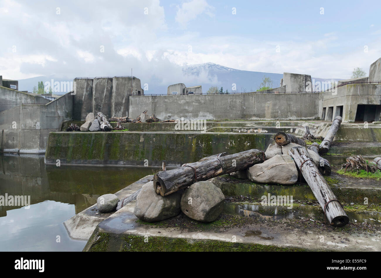 Beautiful house of bear in the zoo, Sofia, Bulgaria Stock Photo - Alamy