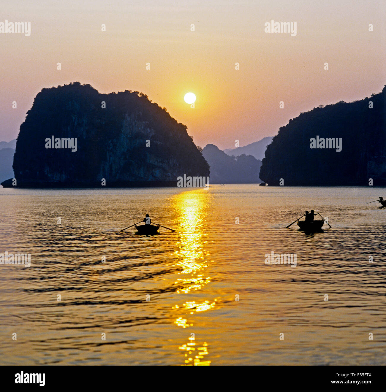 View of Ha Long Bay, Quang Ninh Province, Vietnam Stock Photo