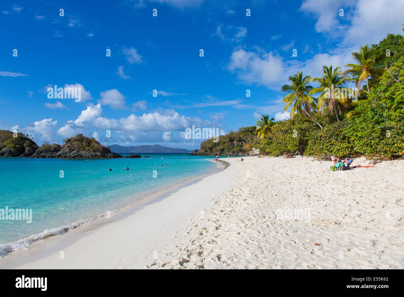 Trunk Bay and Beach on the Caribbean Island of St John in the US Virgin