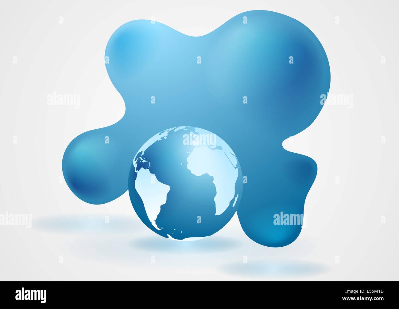 Abstract tech blue vector background Stock Photo - Alamy