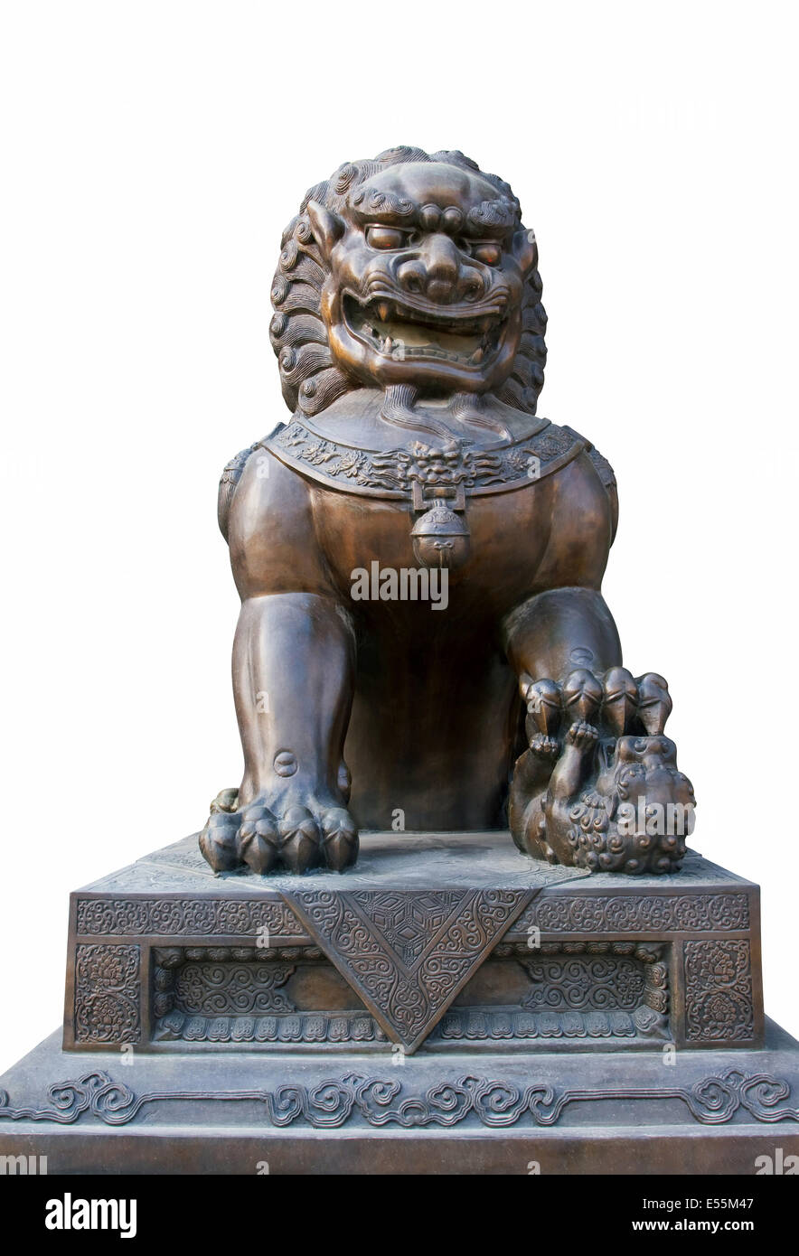 Bronze lion sculpture hi-res stock photography and images - Alamy