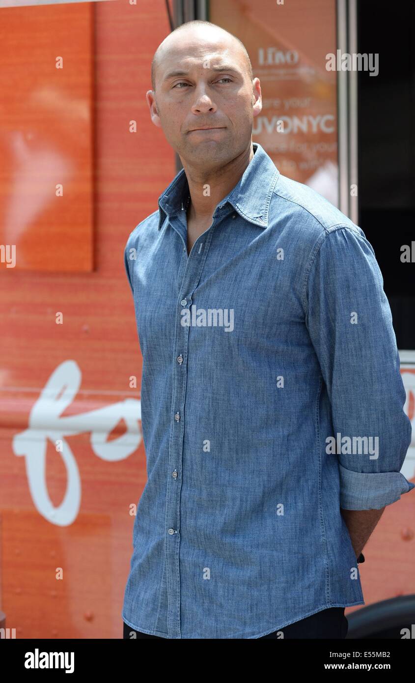 New York, NY, USA. 21st July, 2014. Derek Jeter at a public appearance ...
