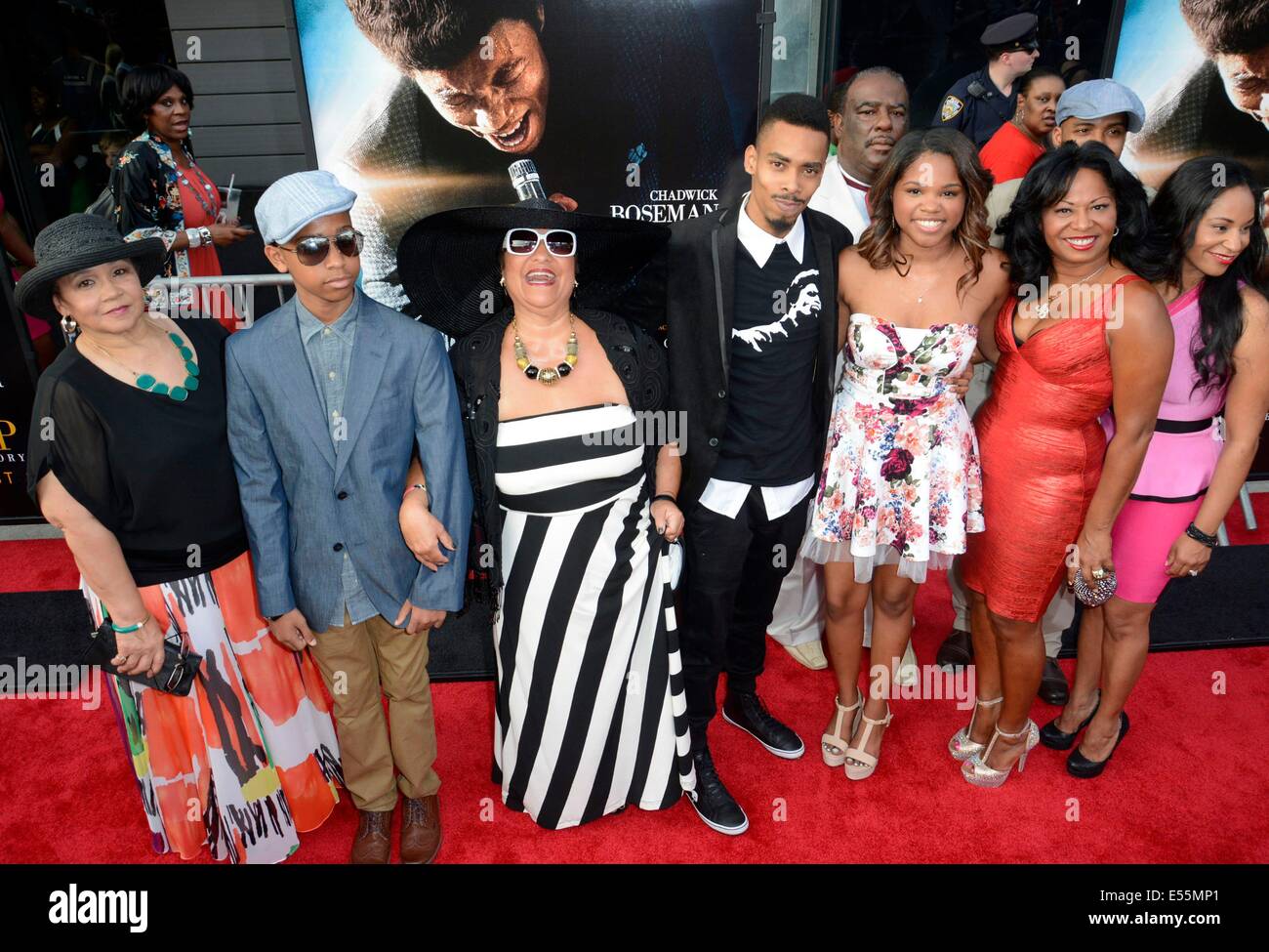 New York, NY, USA. 21st July, 2014. Dede Brown and James Brown's family at arrivals for GET ON UP Premiere, Apollo Theater, New York, NY July 21, 2014. Credit:  Derek Storm/Everett Collection/Alamy Live News Stock Photo