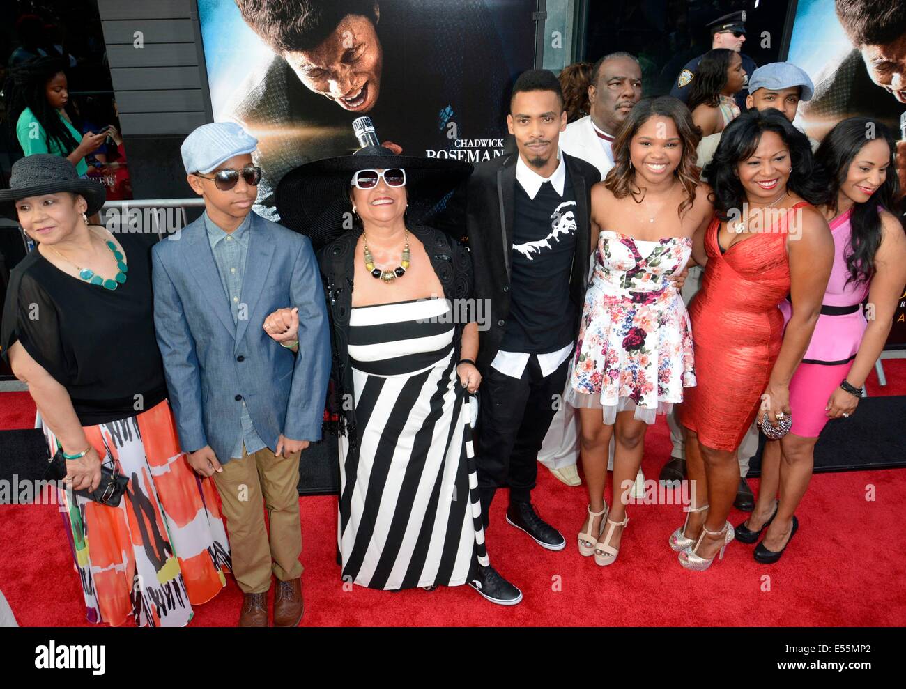 New York, NY, USA. 21st July, 2014. Dede Brown and James Brown's family at arrivals for GET ON UP Premiere, Apollo Theater, New York, NY July 21, 2014. Credit:  Derek Storm/Everett Collection/Alamy Live News Stock Photo