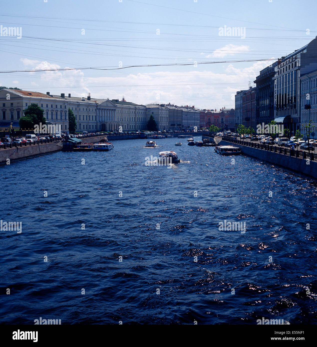 Fontanka river view from Belinskogo bridge Stock Photo - Alamy