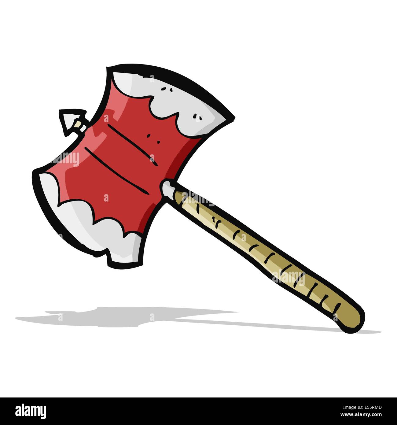 Cartoon Double Sided Axe Stock Vector Image Art Alamy