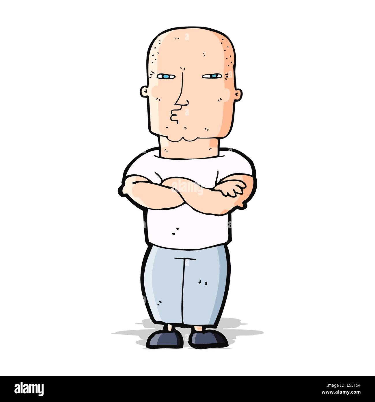 cartoon tough guy Stock Vector Image & Art - Alamy