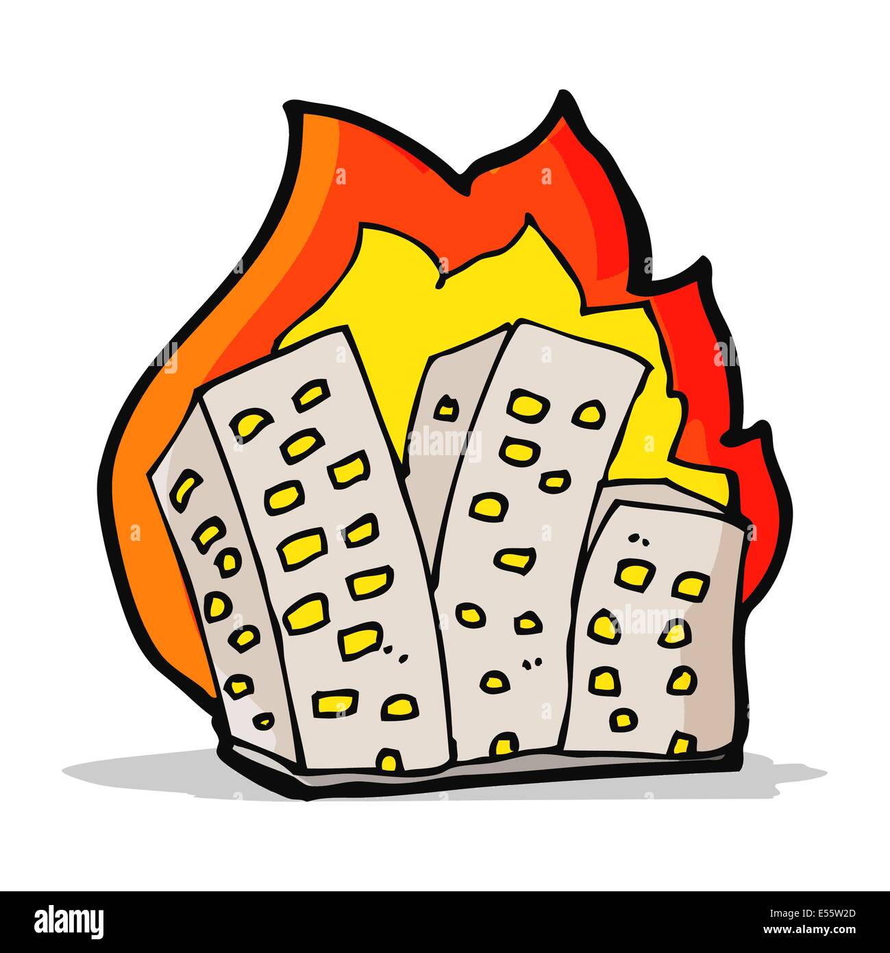 Burning Building Drawing