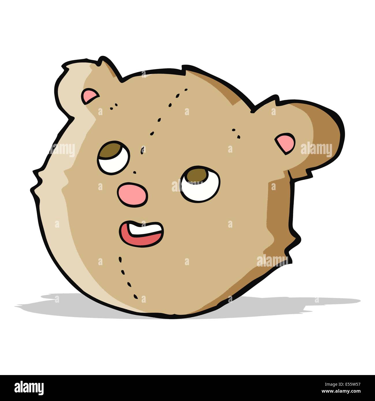 Cartoon teddy bear head Cut Out Stock Images & Pictures - Alamy