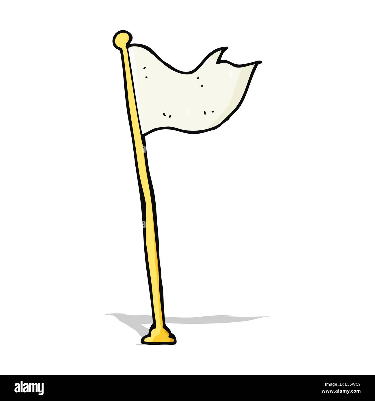 cartoon flag on pole Stock Vector Image & Art - Alamy