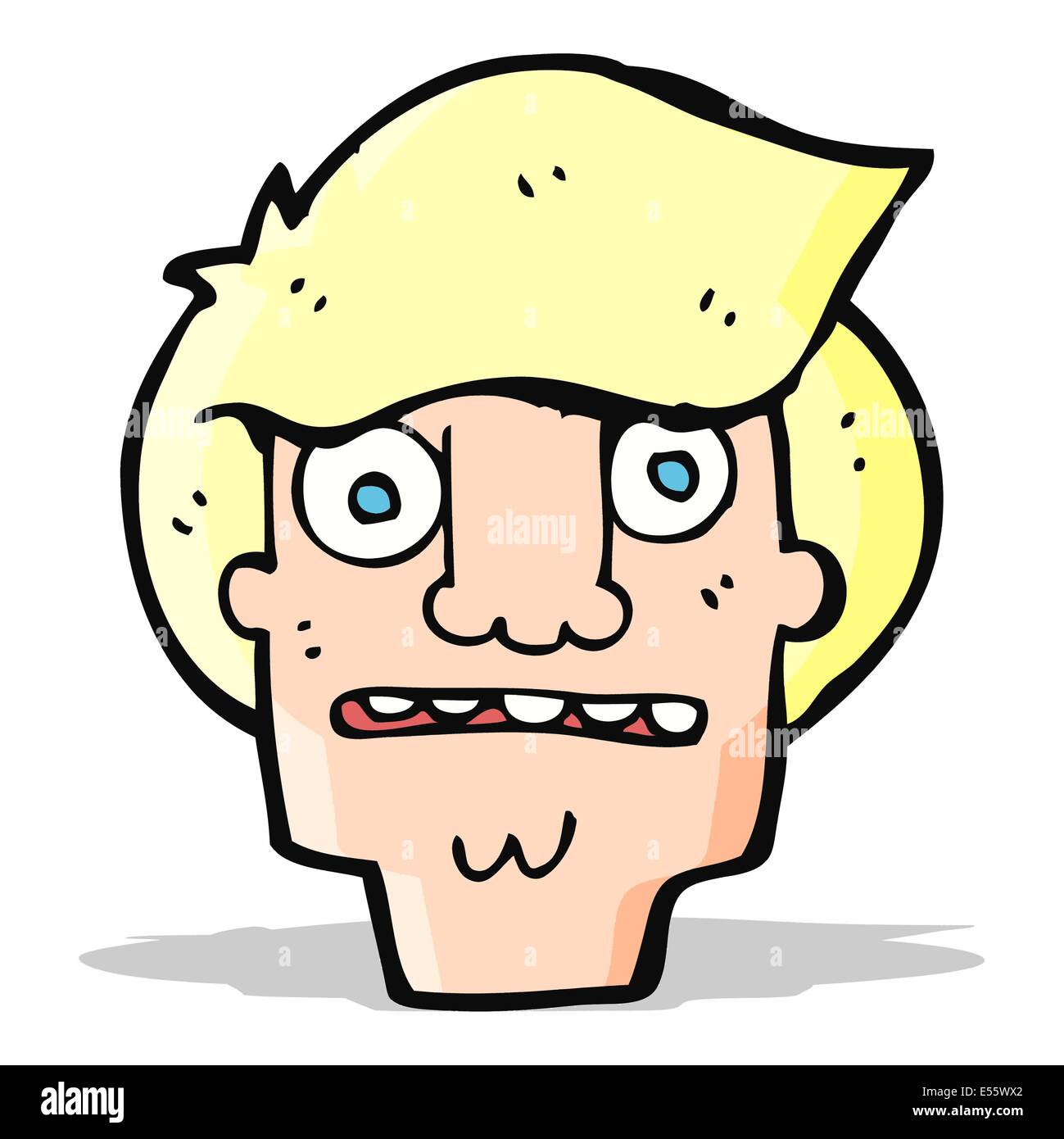 Cartoon Shocked Face Stock Vector Image Art Alamy