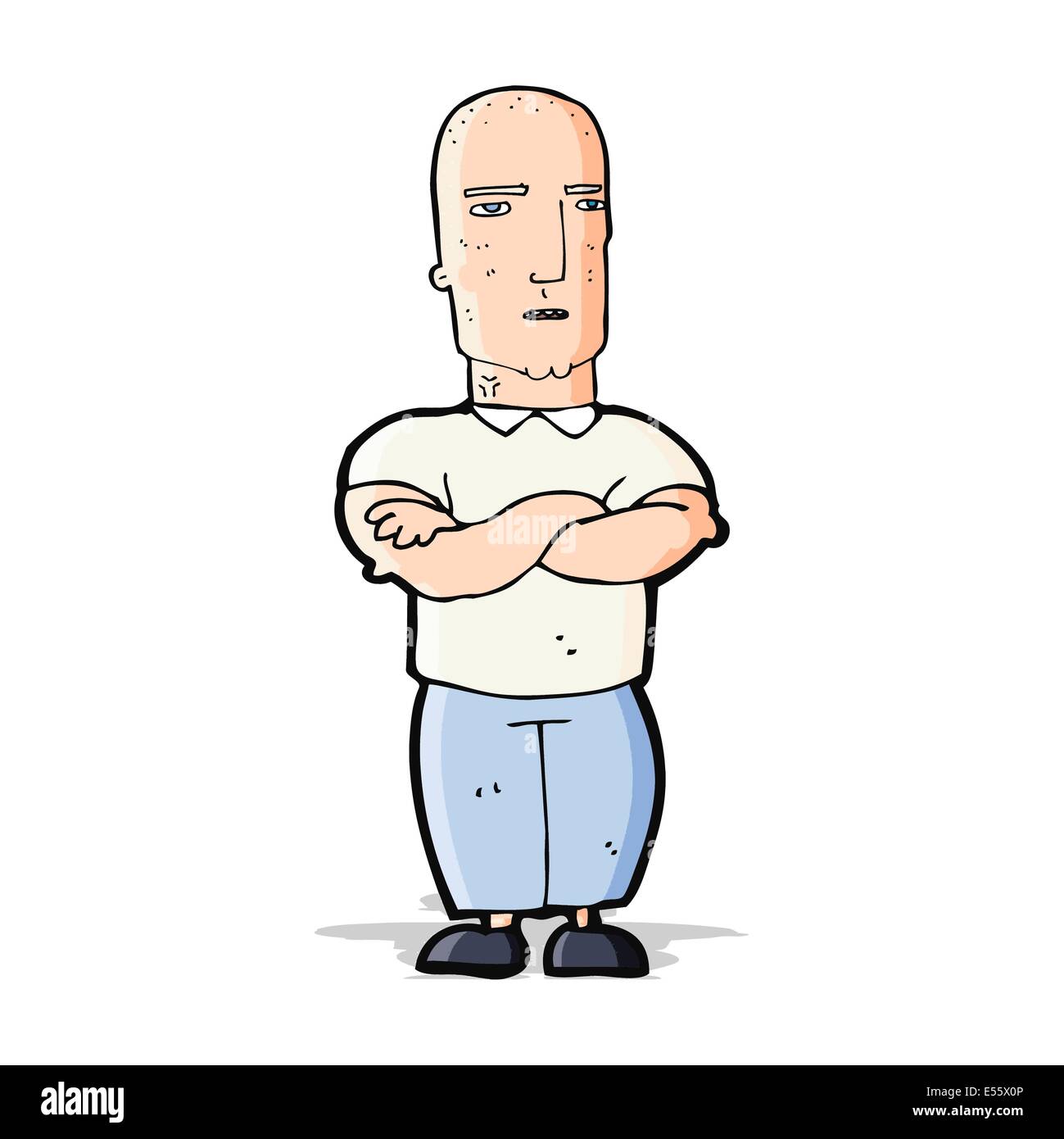 Cartoon of an Aggressive Bald Man in a Suit Yells Menacingly Stock Vector -  Illustration of yells, person: 102555418