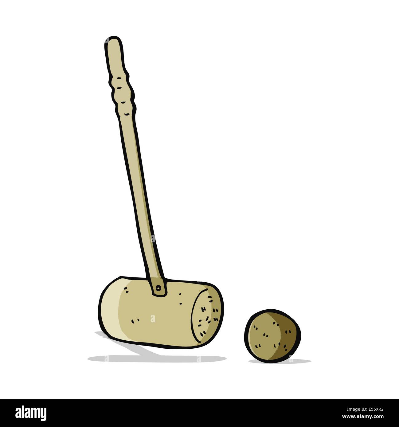 carton croquet mallet and ball Stock Vector Image & Art Alamy