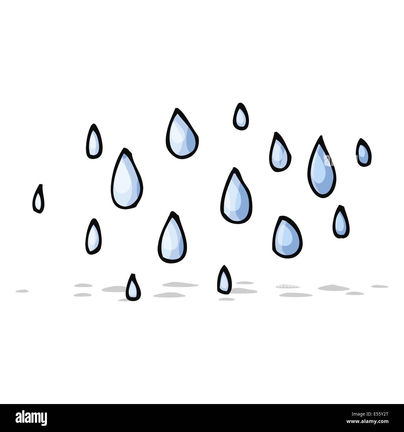 cartoon raindrop
